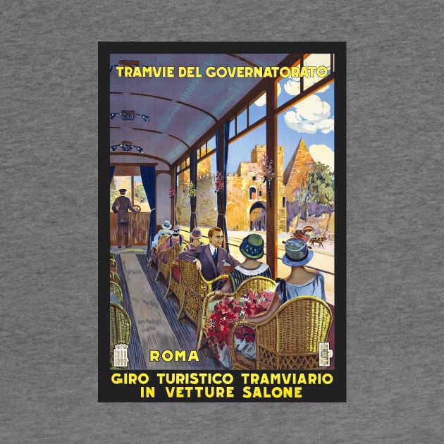 Vintage Travel Poster Italy Tramvie Del Governatorato by vintagetreasure